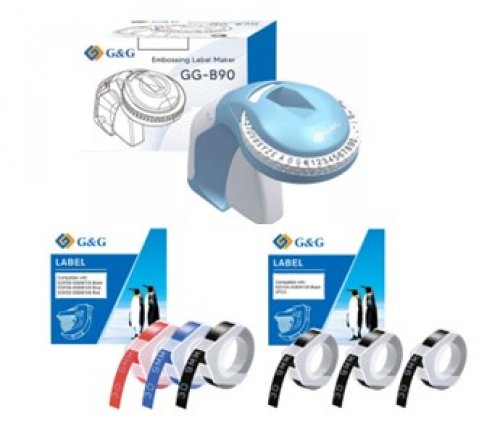 Prägegerät Embossing Label Maker GG-B90 + Prägebänder jetzt kaufen Marke: G&G